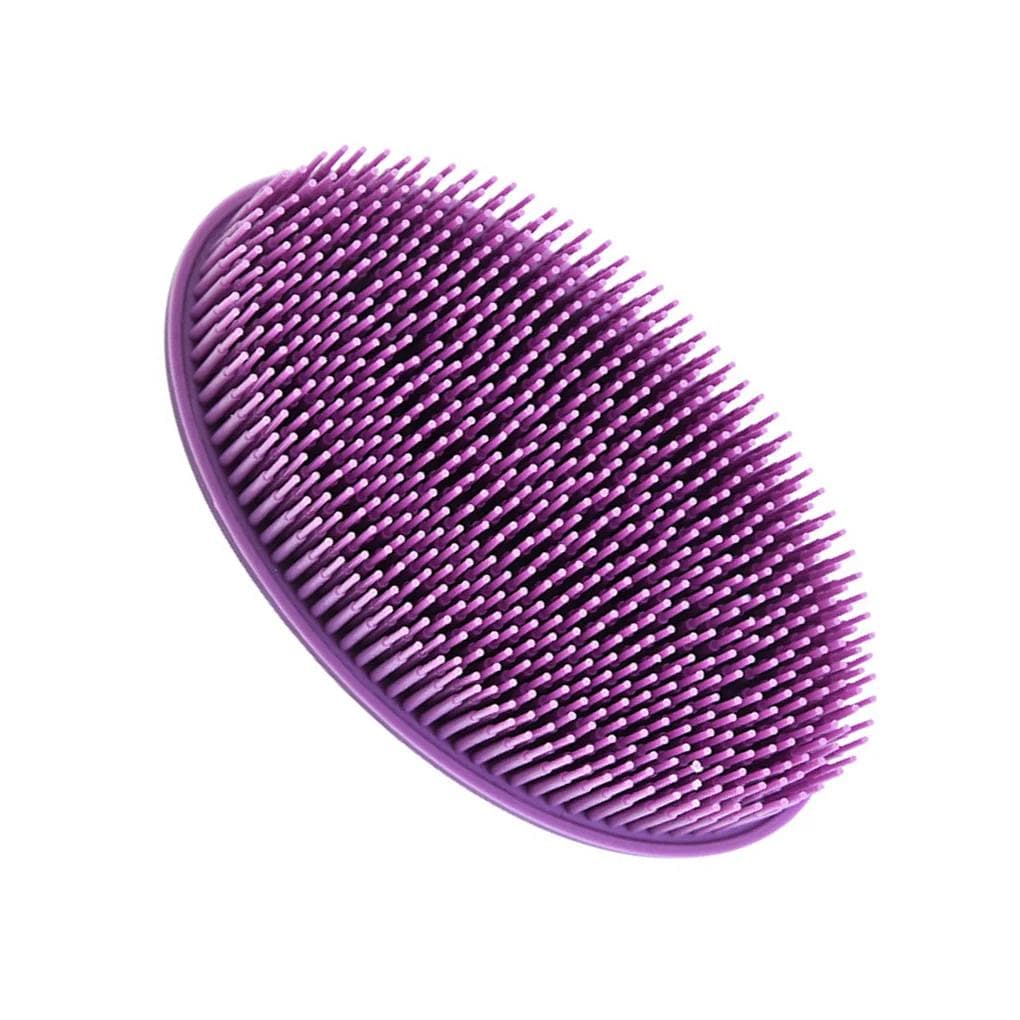 Soft Silicone Body Brush Wash Bath Shower Exfoliating Skin Fit For Baby Bath Shampoo Facial Massage Brush Supplies Dropship purple