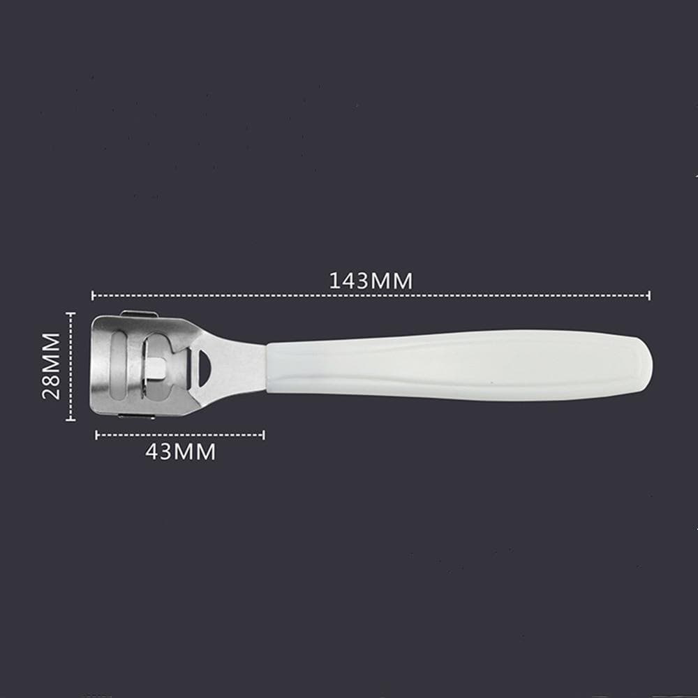 Foot Callus Shaver Heel Hard Skin Remover Hand Feet Pedicure Razor Tool Shavers Stainless Steel Handle white