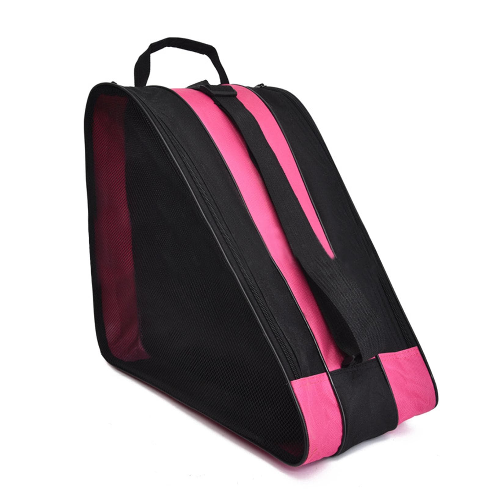 Breathable Skate Carry Bag Case for Kids Roller Skates Inline Skates Ice Skates Protective Pads pink