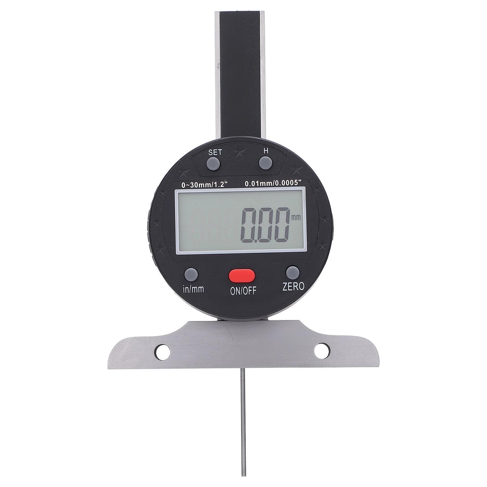 Depth Gauge High Accuracy LCD Screen Electronic Digital Depth Gauge with USB Ports 030mm Range