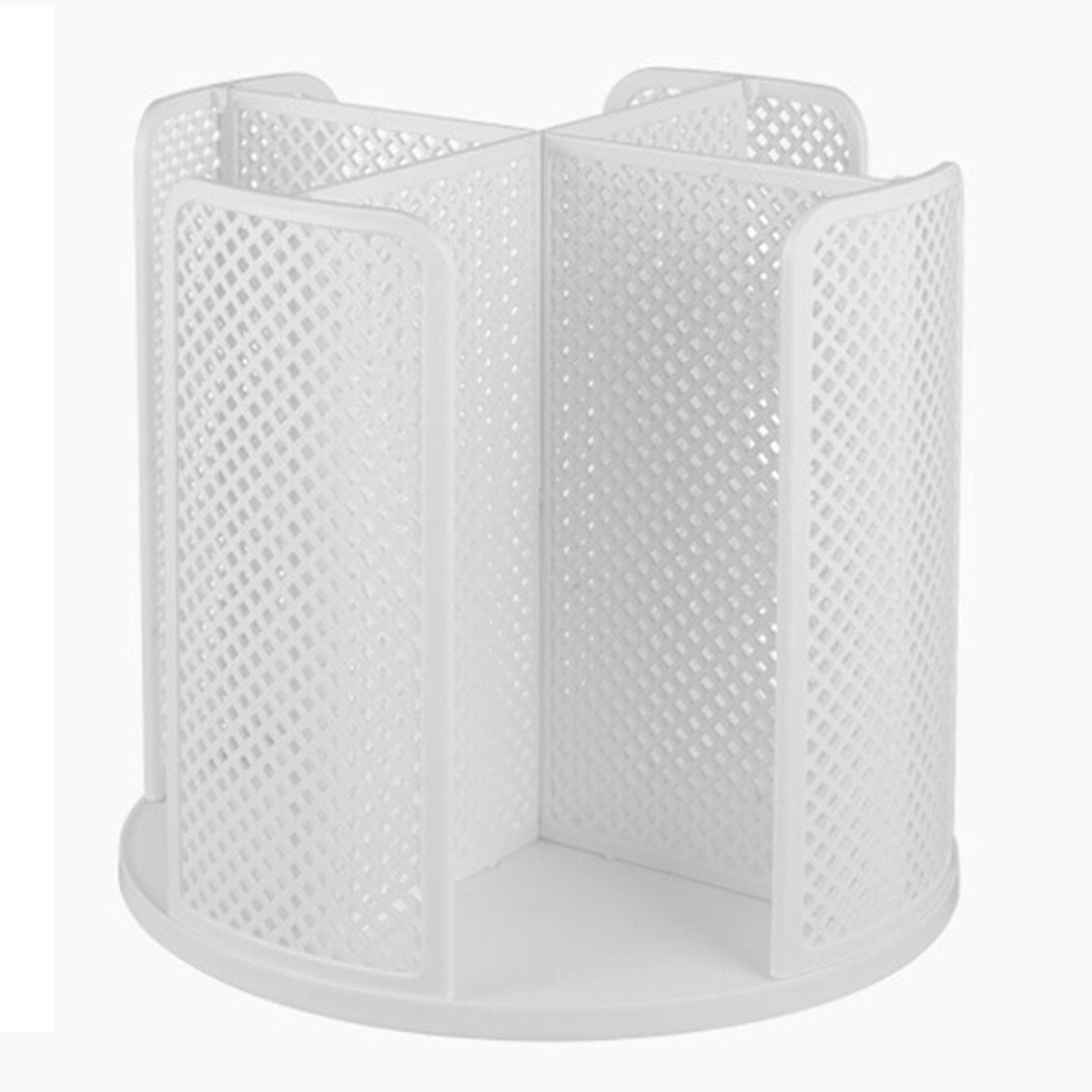 Disposable Cup Storage Organizer 4 Compartment 360 Degree Rotating Coffee Cup Dispenser for Coffee