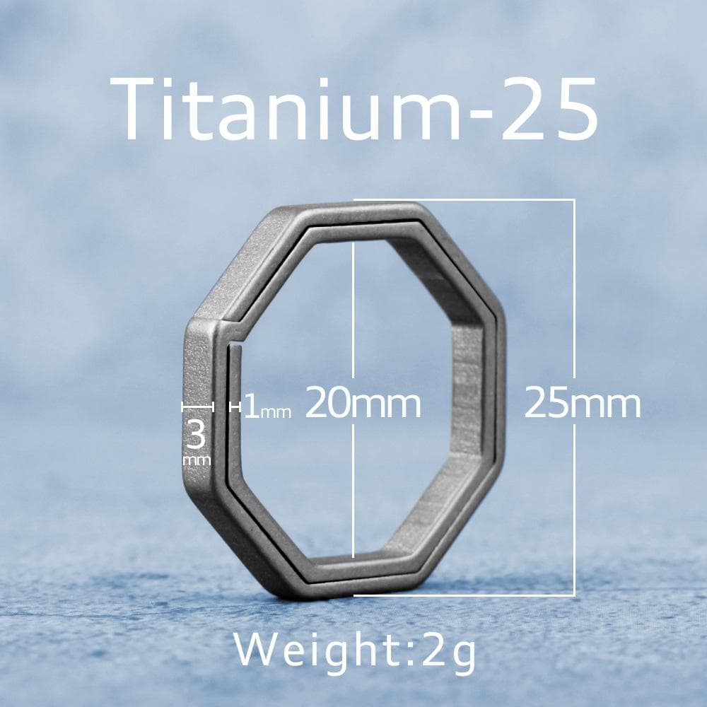 Real Titanium Alloy Key Rings Keychains Buckle Pendant Super Lightweight Man Car Keychain for Male Creativity Gift Wholesale