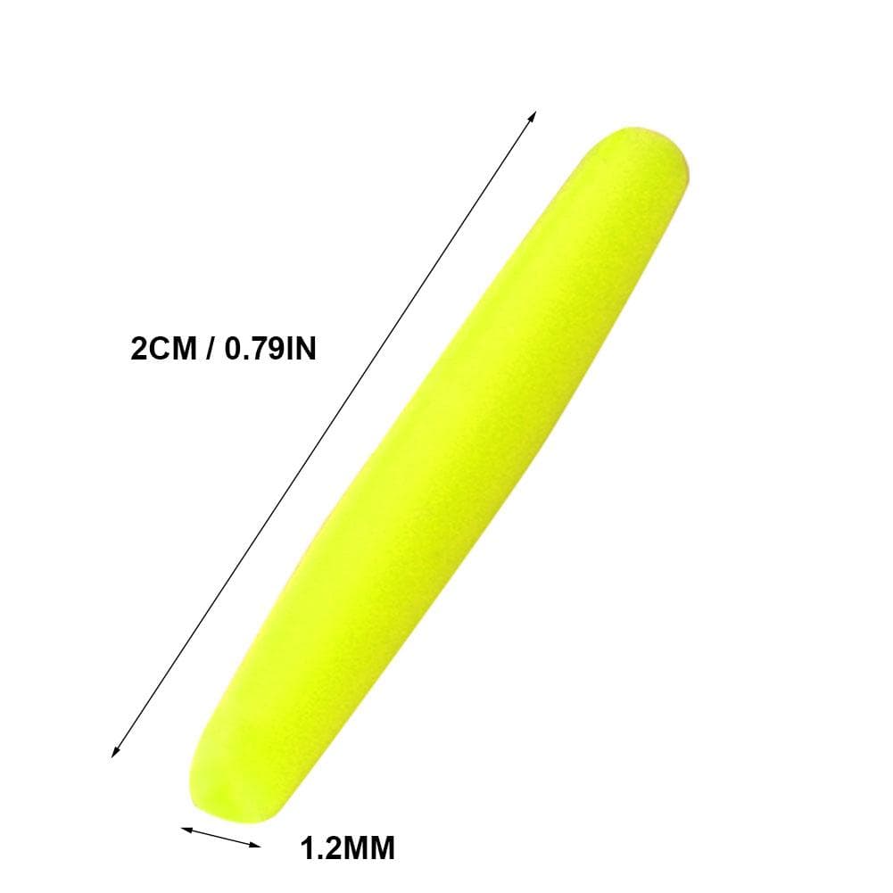 100pcs Durable Tear Drop Indicator Fishing Floats Bobber Tackle Accessory (YelLow L)