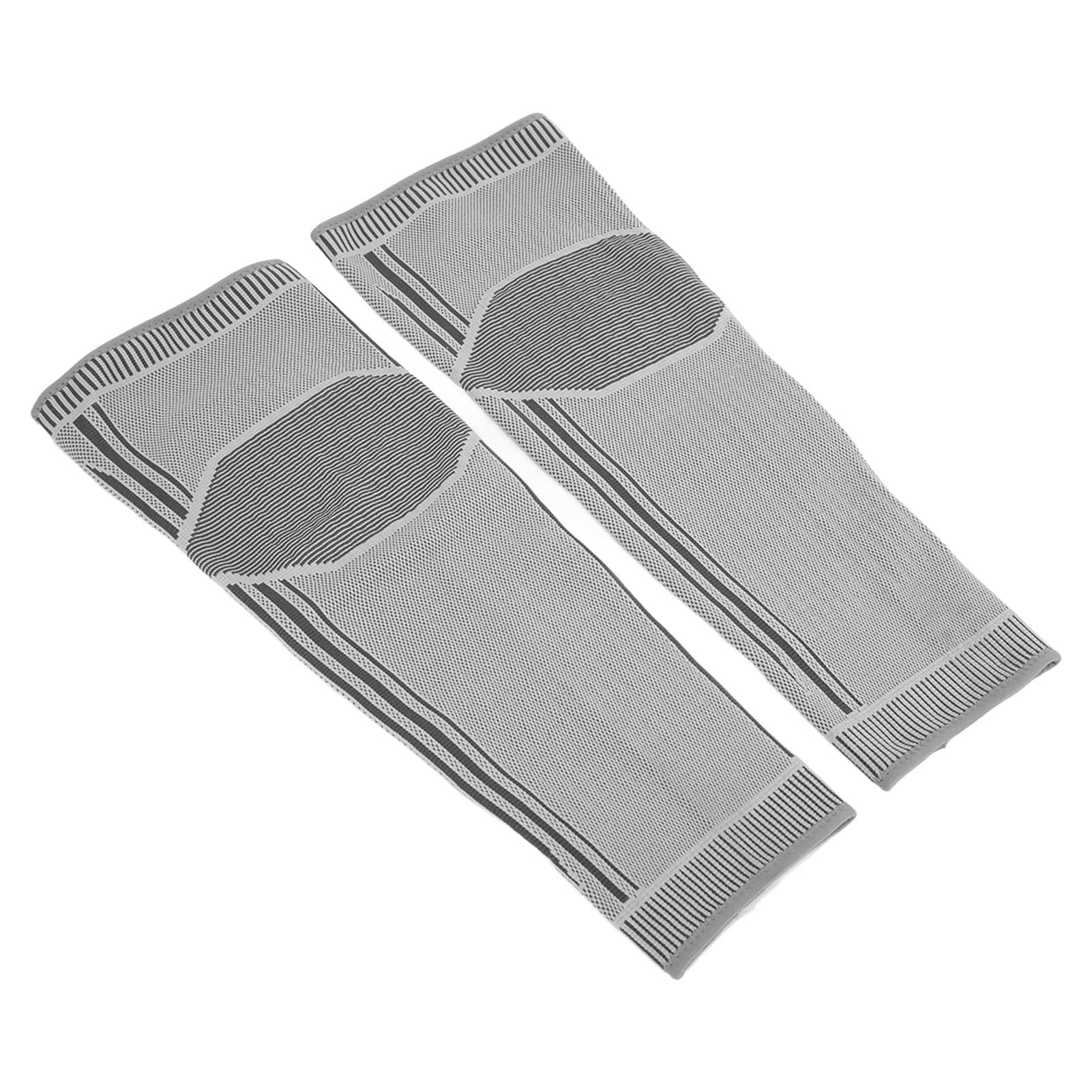 1 Pair Self Heating Wormwood Knee Pads Soft Nylon Elastic Warm Double Sided Knee Brace for Pain