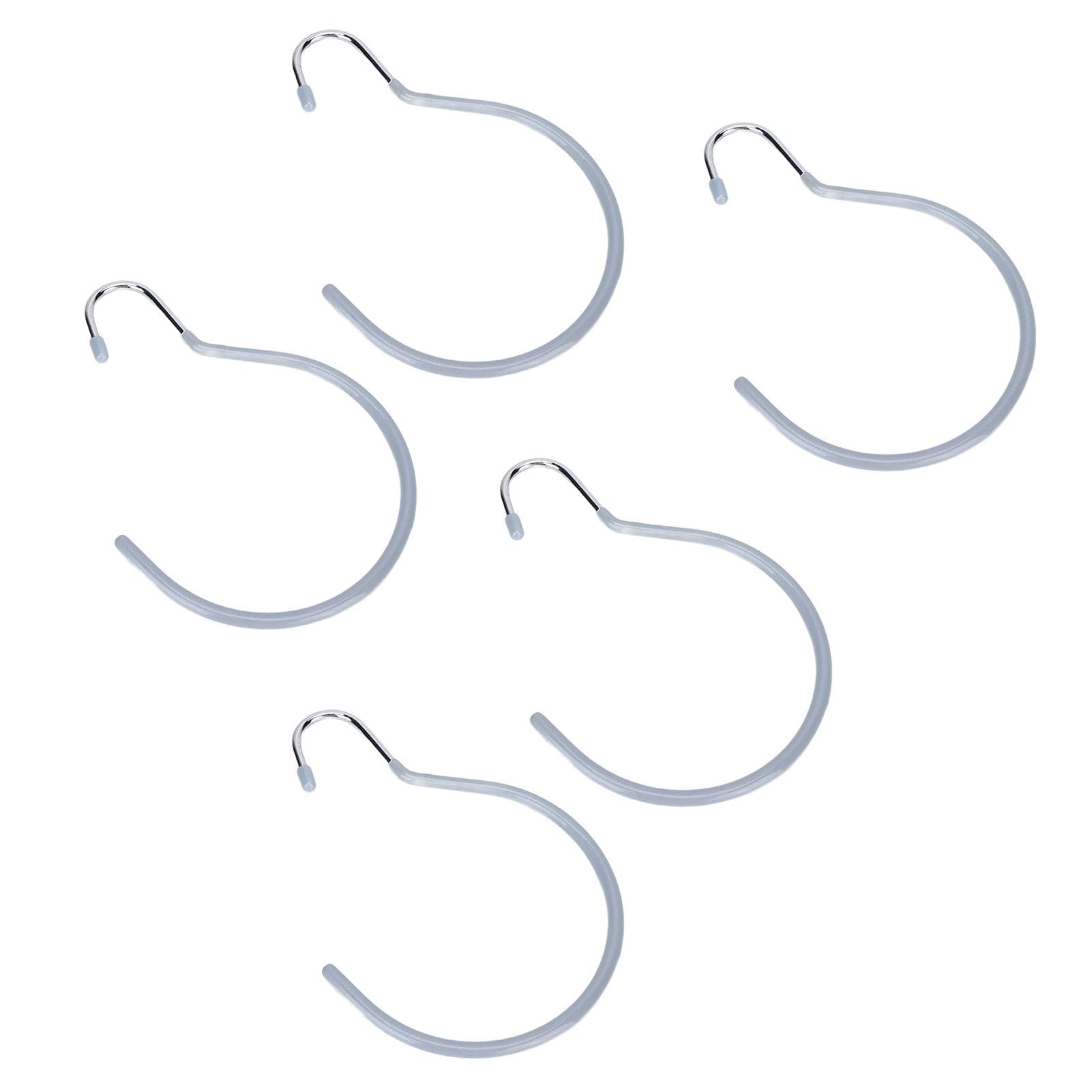 5pcs Hook Multipurpose Spa Beauty Salon Wardrobe Closet Hanging Hook for Bathrobe Scarf BeltWhite gray