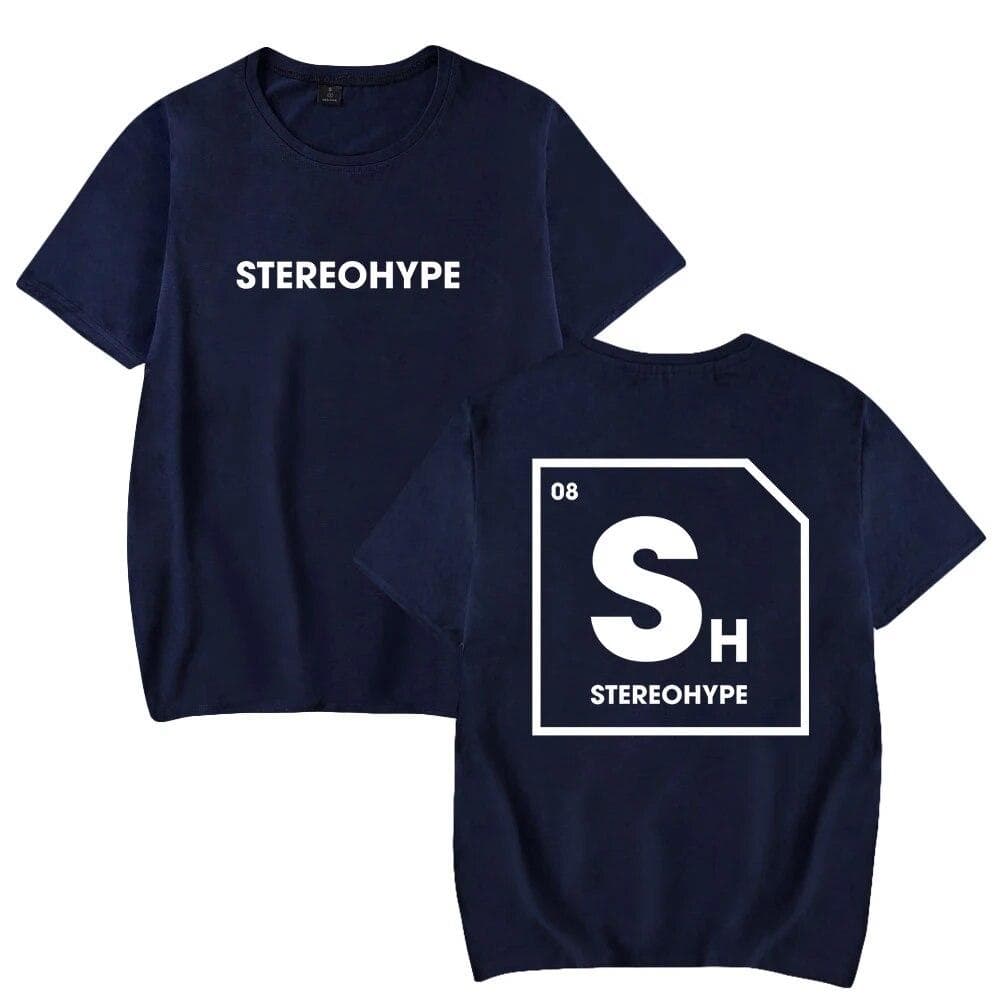 James Hype Stereohype T-shirt Crewneck Short Sleeve Tee Unisex Women's Tshirt Hip Hop Clothes Unisex XL