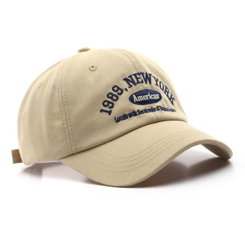 New Letters Embroidery Unisex Baseball Hats For Men Women Soft Cotton Snapback Cap Outdoor Sports Dad Trucker Hat Casquette Adjustable beige