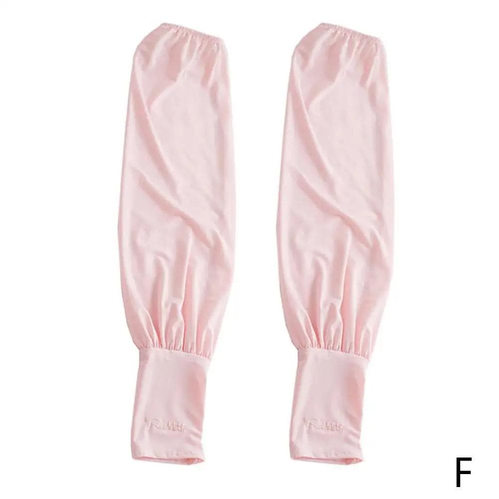 Summer Loose Sunscreen Sleeve Female Long Length UV Protection Arm Arm Glove Sleeves Super Soft Breathable pink