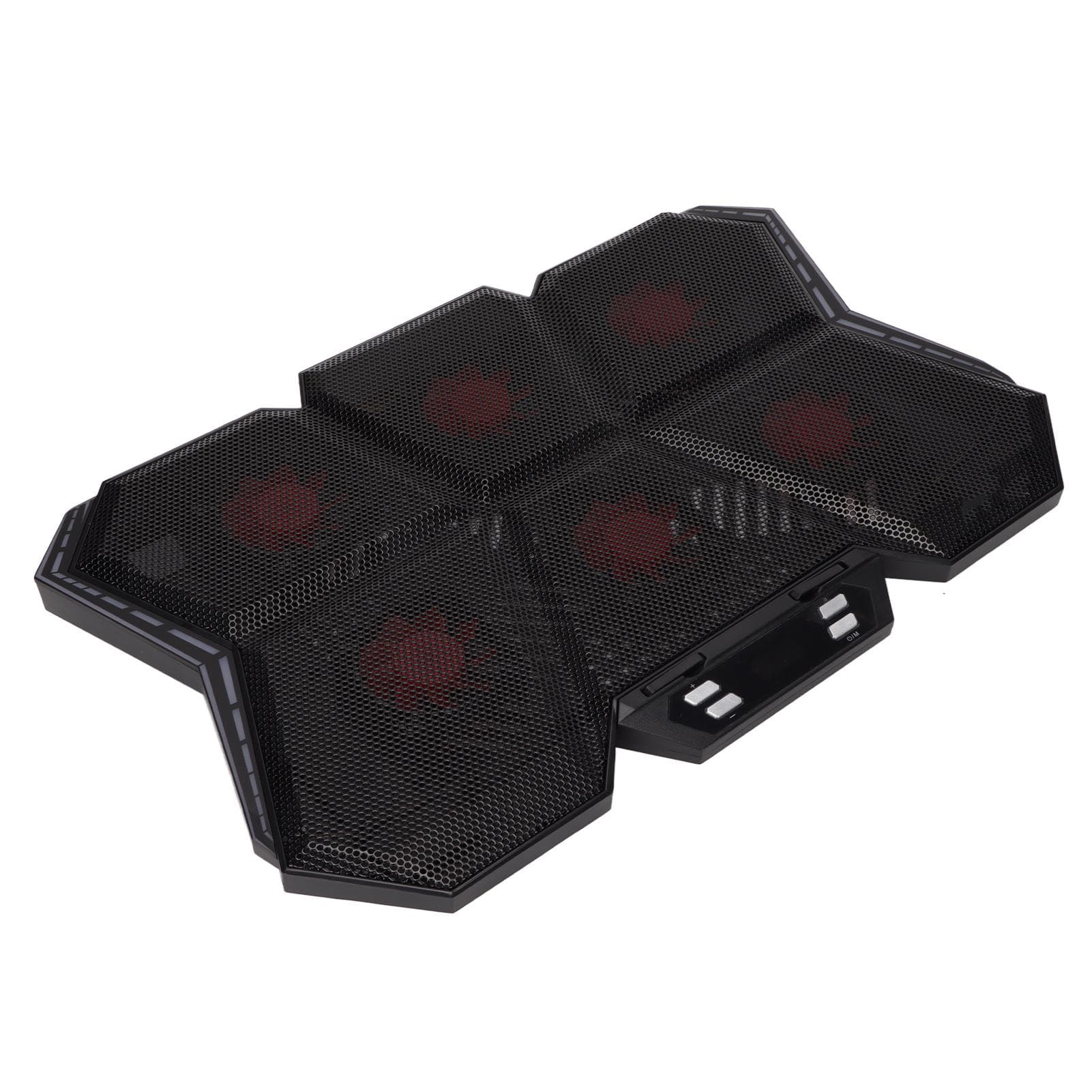 Laptop Cooler 6 High Speed Silent Adjustable Fans 2600RPM 12 RGB Modes with LED Screen for 12in To