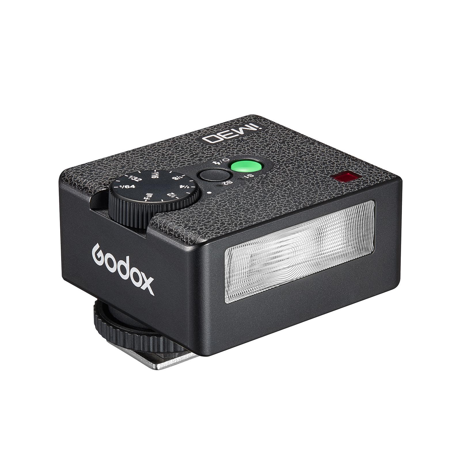 Godox iM30 Mini On-Camera Flash GN15 Camera Speedlite 7 Power Levels 3.6s Recycle Time with black