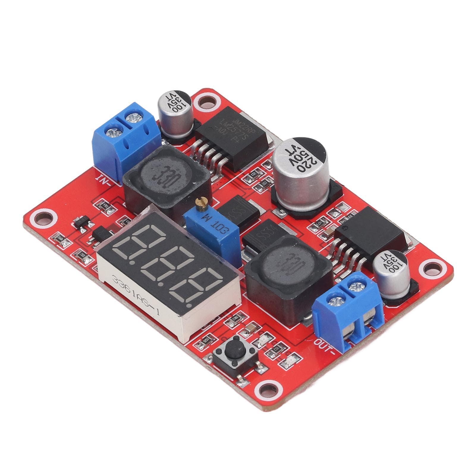 Boost Buck Module DC to DC Automatic Voltage Converter Adjustable Power Supply with Voltmeter