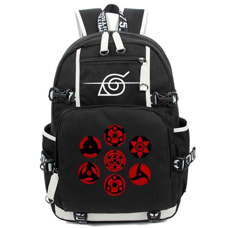 Anime Backpack Schoolbag Teenagers Akatsuki Itachi Sharingan Cosplay Boys Girls Laptop Bags Travel Rucksack
