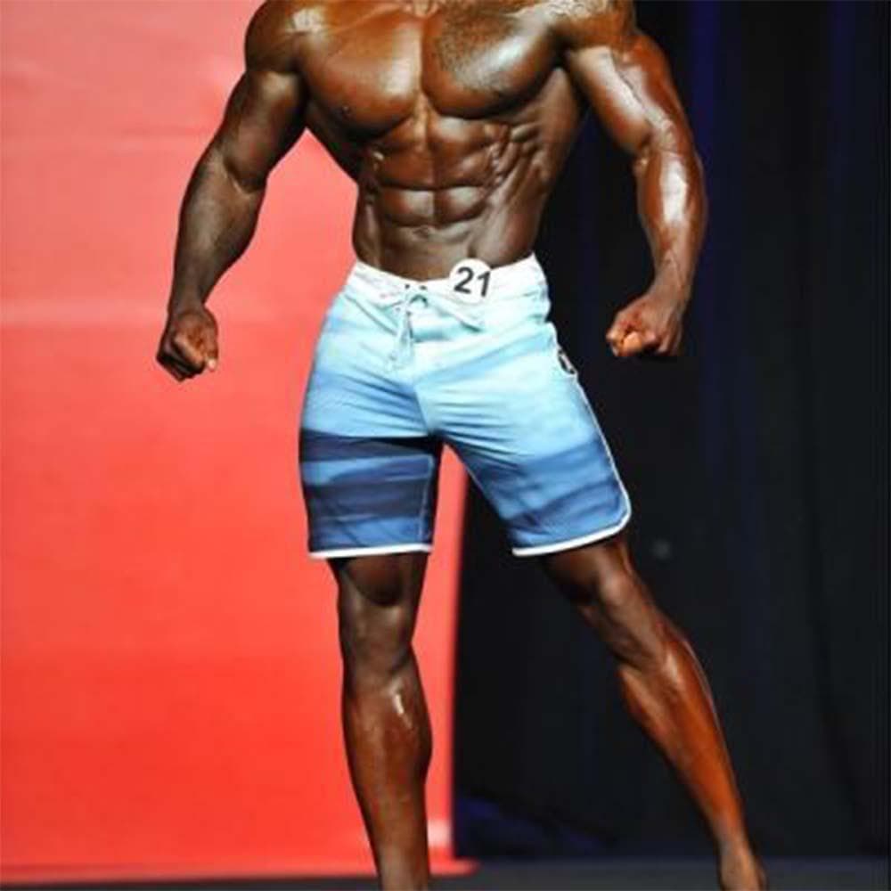 Olympia 2024 Men's Bodybuilding Quick-Dry Shorts for Fitness & Beach Surfing 28