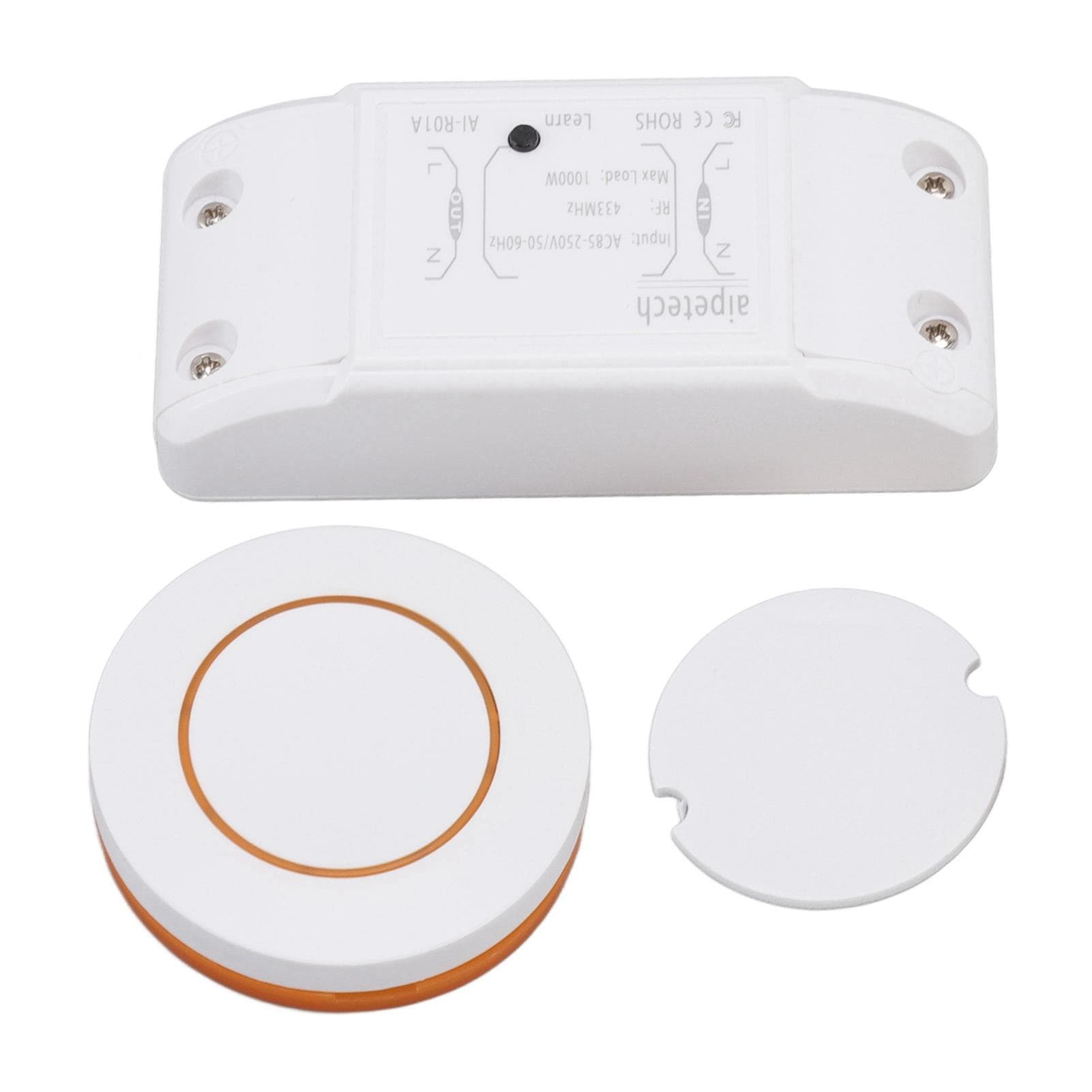433Mhz Wireless Smart Switch 3 Working Modes Wireless Remote Switch Non Wiring RF Switch for yellow