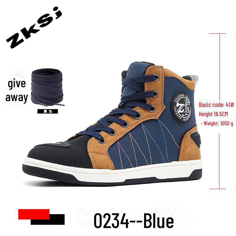 All-Season Breathable Motorcycle Riding Boots - Anti-Fall, Road Racing & Parkour Shoes 38