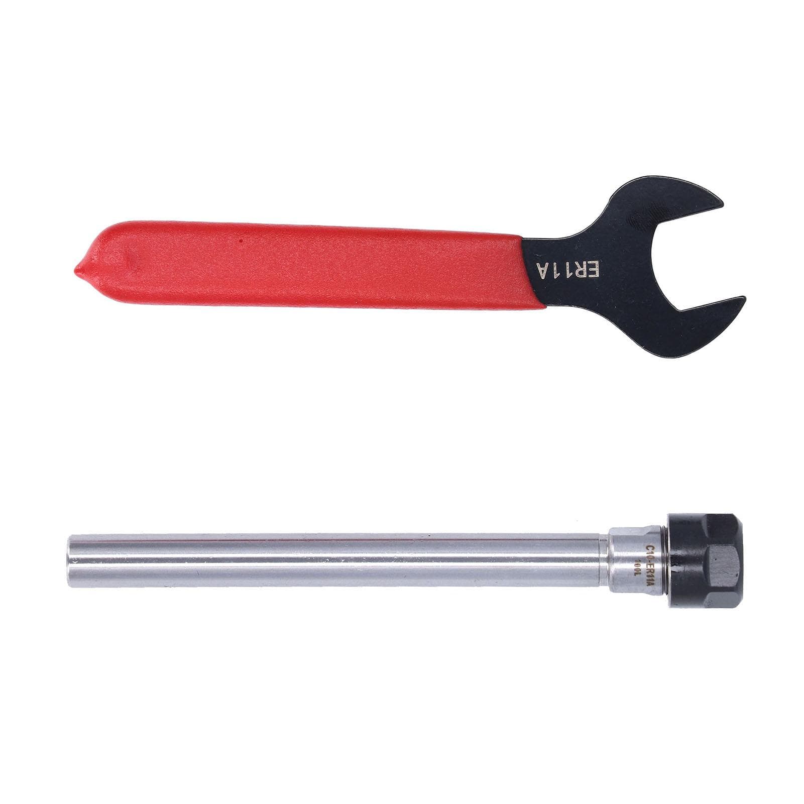 Straight Shank Tool Holder ER11 Collet Chuck Extension Rod with Wrench CNC Milling