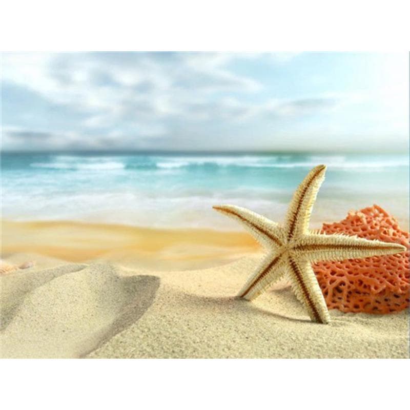 5D Diamond Painting Sea Shell Full Round Rhinestone Diamond Embroidery Cross Stitch 20X30CM
