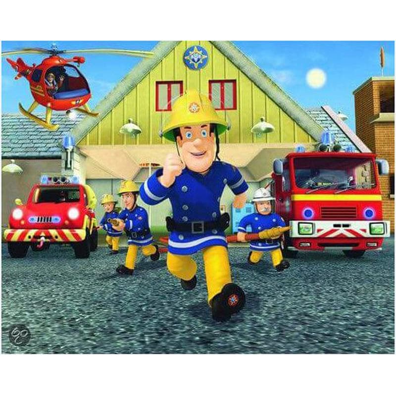 Diamond Embroidery Fireman Diamond Painting Cross Stitch Rhinestones Home Decor 20X30CM