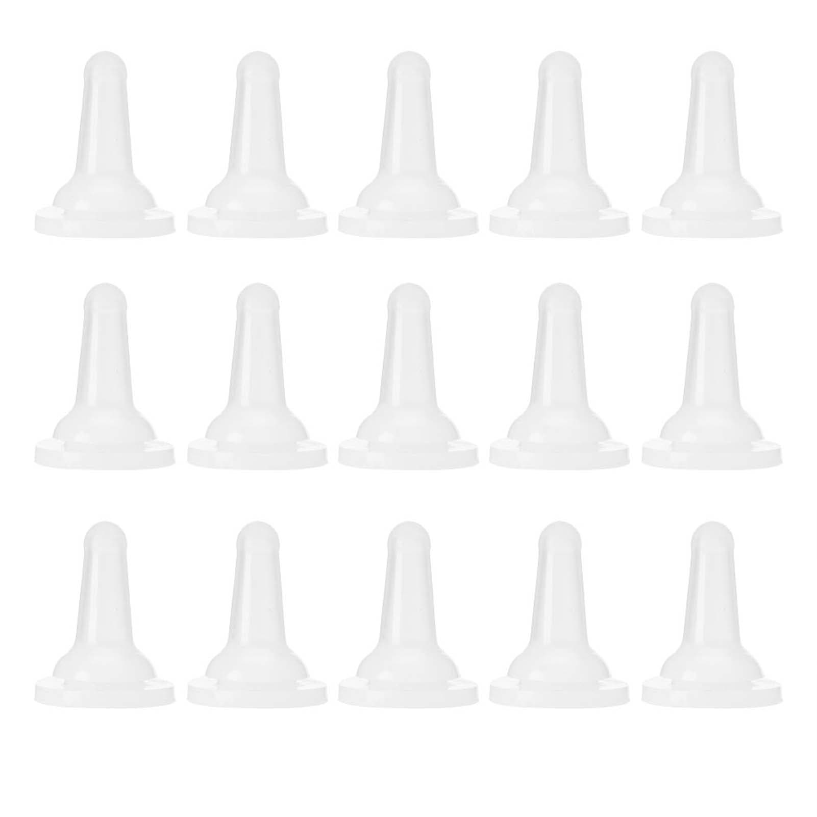 15Pcs Pet Cat Dog Silicone Safety Soft Nurse FeedingBottle Feeder Nipple Accessory