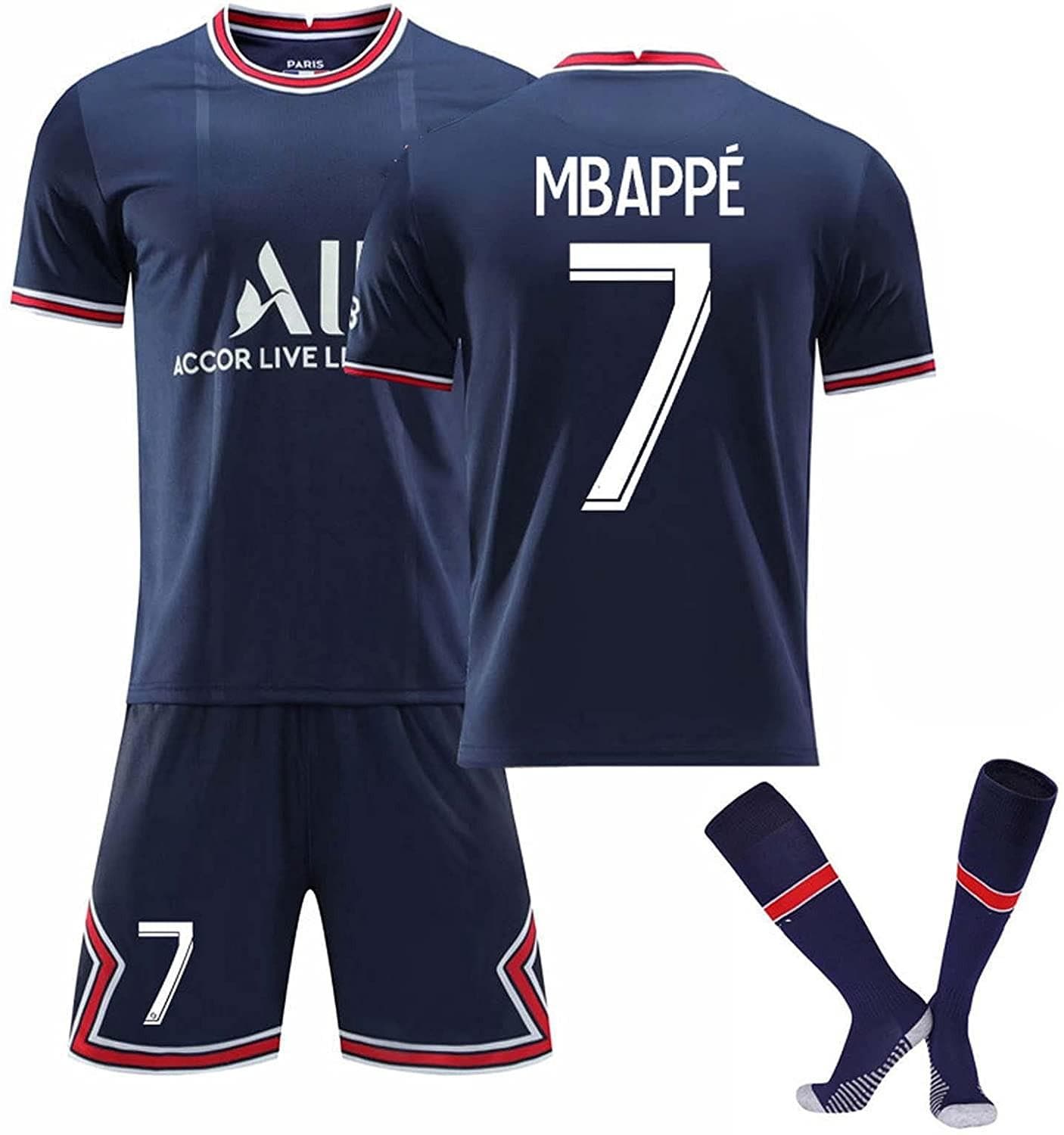 2122 Home Jersey- Saint-Germain Children's Football Training Suit Set 28 dark blue