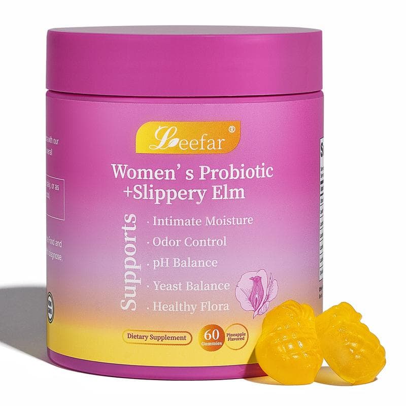 LEEFAR Her Juicy Feminine Probiotics Gummies- All in One Solution with Prebiotics&Lactobacillus Probiotic Blend for Women’s pH Balance and Dryness