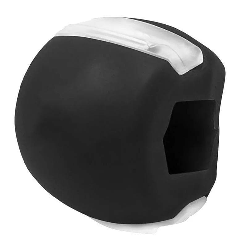 Fitness Jawline Exercise Stress Ball Face Jaw Exerciser Trainer Muscle Simulator for Cheekbones Trainer Jawliner Jaw Liner black