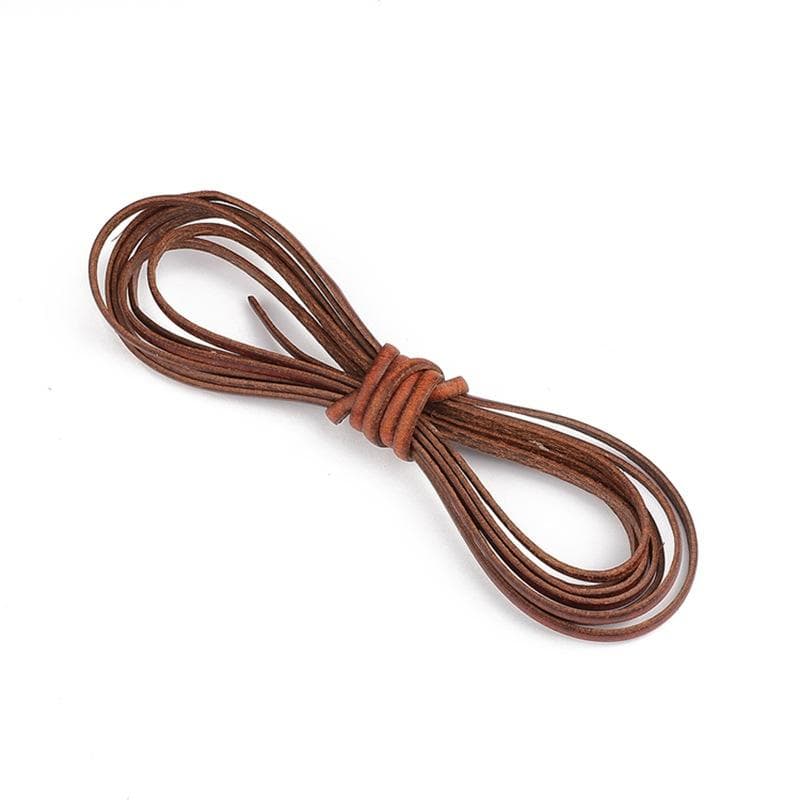 Cord Strip Cowhide Leather DIY Leather Leathercraft Craft Jewelry Bag Flat Rope 3x1.5mm