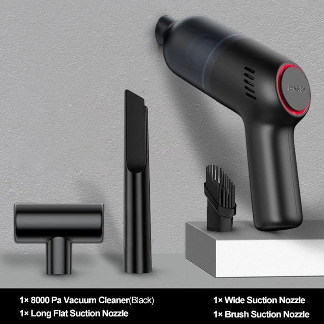 30000Pa Powerful Car Vacuum Cleaner Wireless Handheld Portable Household Mini Vacuum Cleaner with 4000mah Battery Wet and Dry Use black