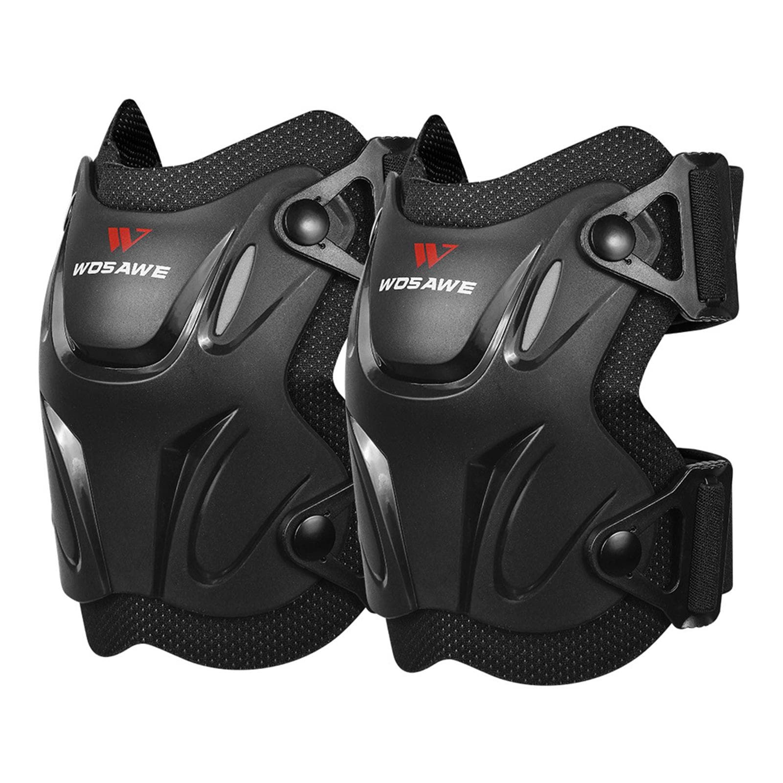 1 Pair Cycling Knee Pads Bicycle MTB Bike Motorcycle Riding Knee Support Protective Pads Guards Elbow Pads black
