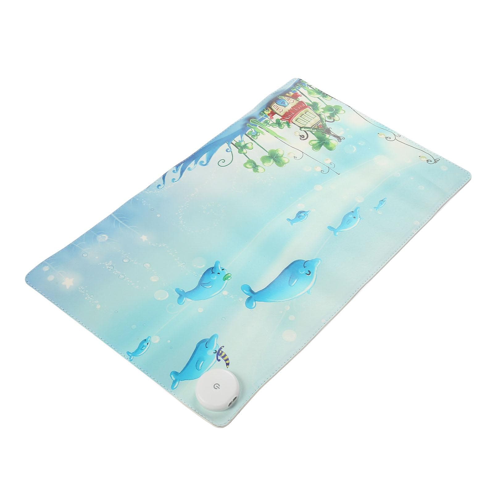 24x14In Heated Mouse Pad 3 Temperature Control Warm Desk Pad Large Heating Mouse Pad for Home US Plug