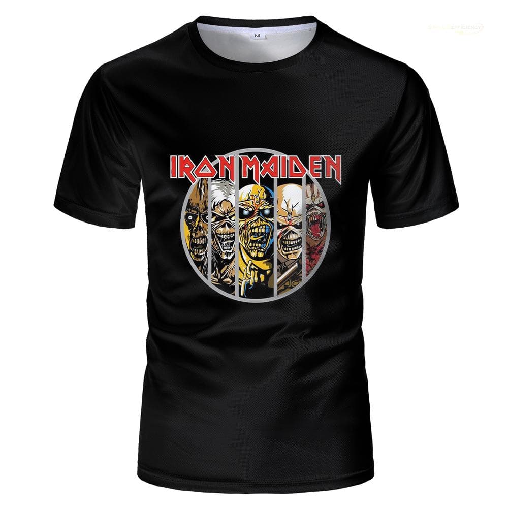2024 Punk T-shirts For Men And Women Heavy Metal Rock Band Retro Clothing Summer Loose Tee Short Sleeve Oversized Hip Hop Tops 4XL