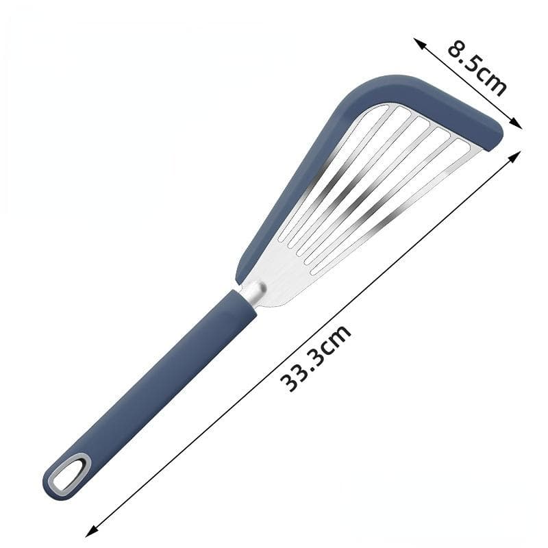 Kitchen Silicone Spatulas Other Gadgets Spatula Kit Pastry Barbecue Fried Fish Utensil Tableware Special Household Utensils blue