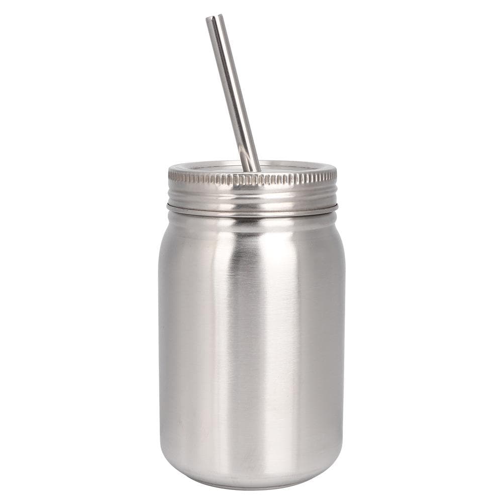 Household 700ml Stainless Steel Cup Outdoor Water Bottle Thermal Mug with Lid Straw
