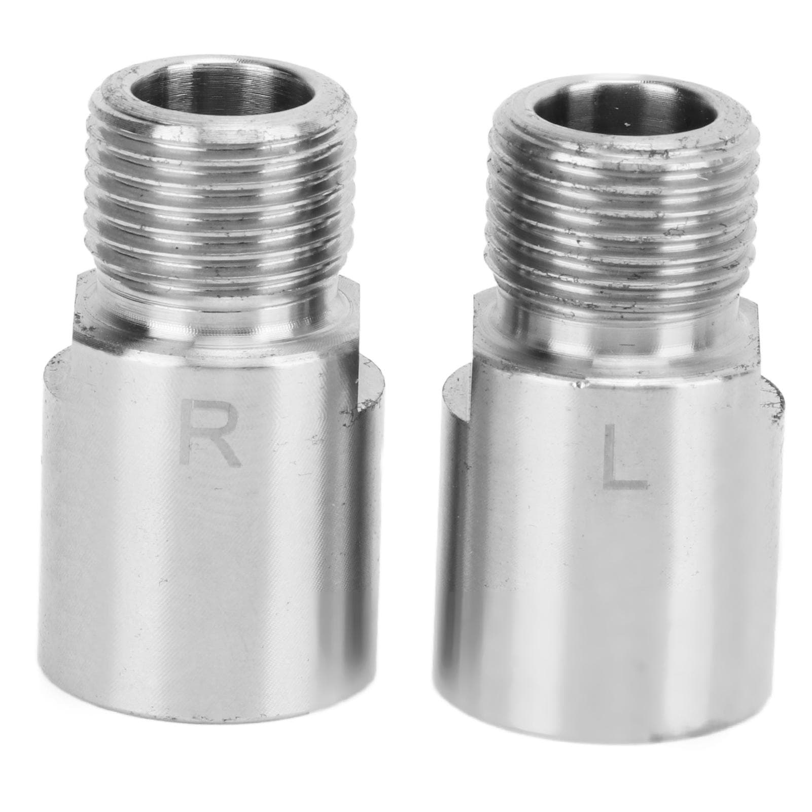 2Pcs Mountain Bike Pedal Extenders Chrome Molybdenum Steel Bicycle Pedal Extender 20mm Silver