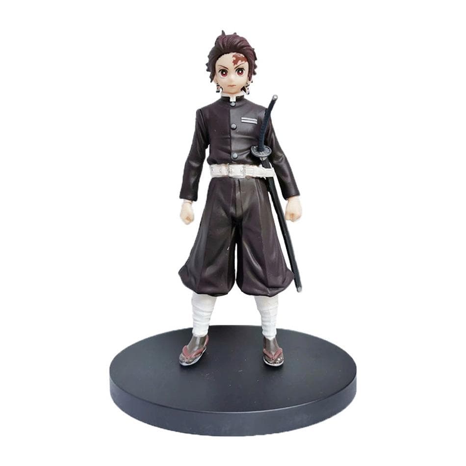 Anime 16CM Demon Slayer Kimetsu no Yaiba figure Kamado Tanjirou Action Figure Agatsuma Zenitsu Nezuko Warrior PVC Model Toys Tanjirou No Box-A
