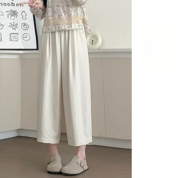 Ice-silk Carrot Pants for Women's Summer Thin New Loose Grandma Pants Quick-drying Nine-point Small Harem Pants XL