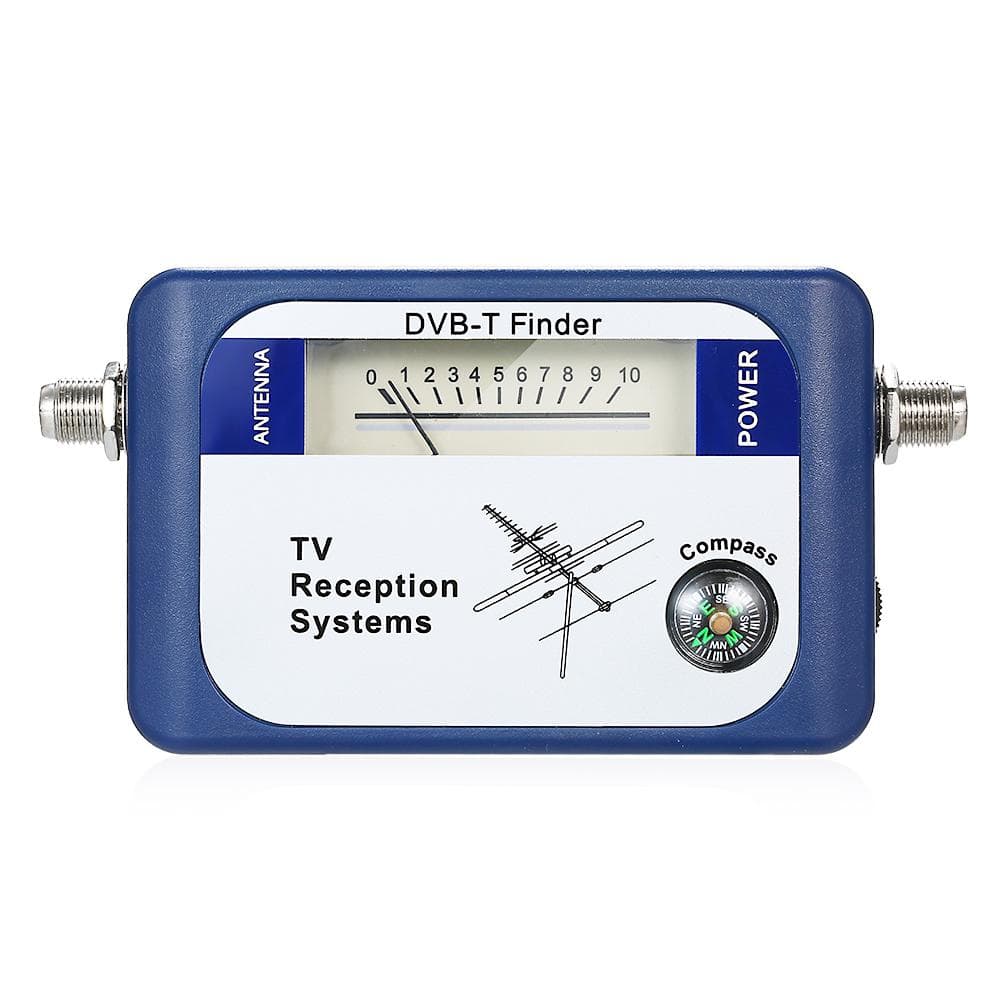 Digital Satellite Signal Finder Meter Aerial Antenna with Reception Systems dark blue
