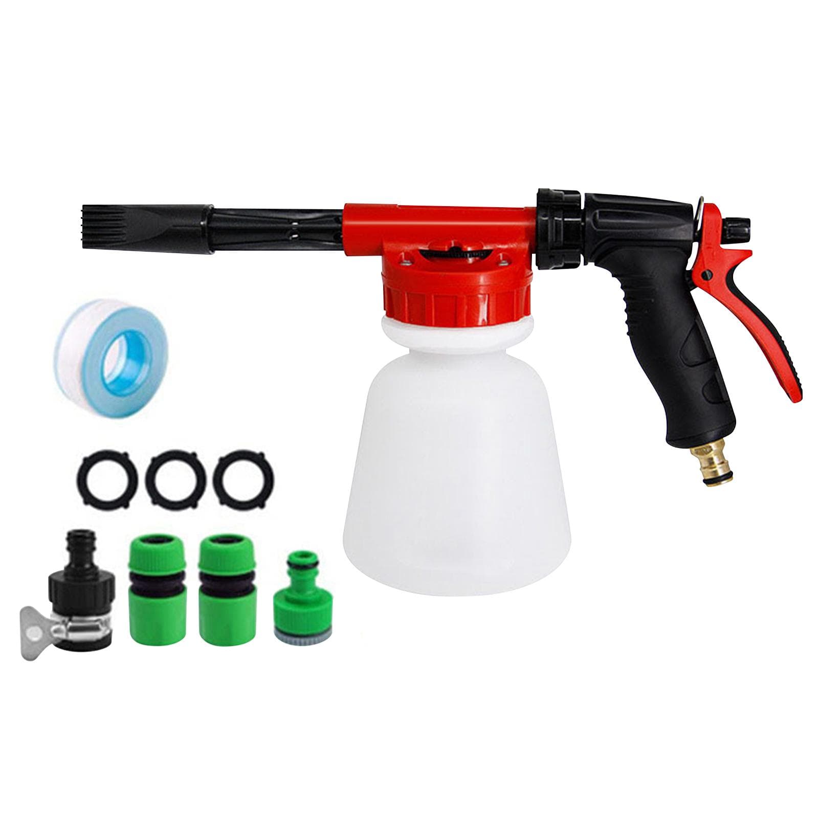 Car Wash Foam Gun Garden Hose Sprayer Foam Sprayer with Adjustable Ratio Dial Soap Foaming Sprayer black