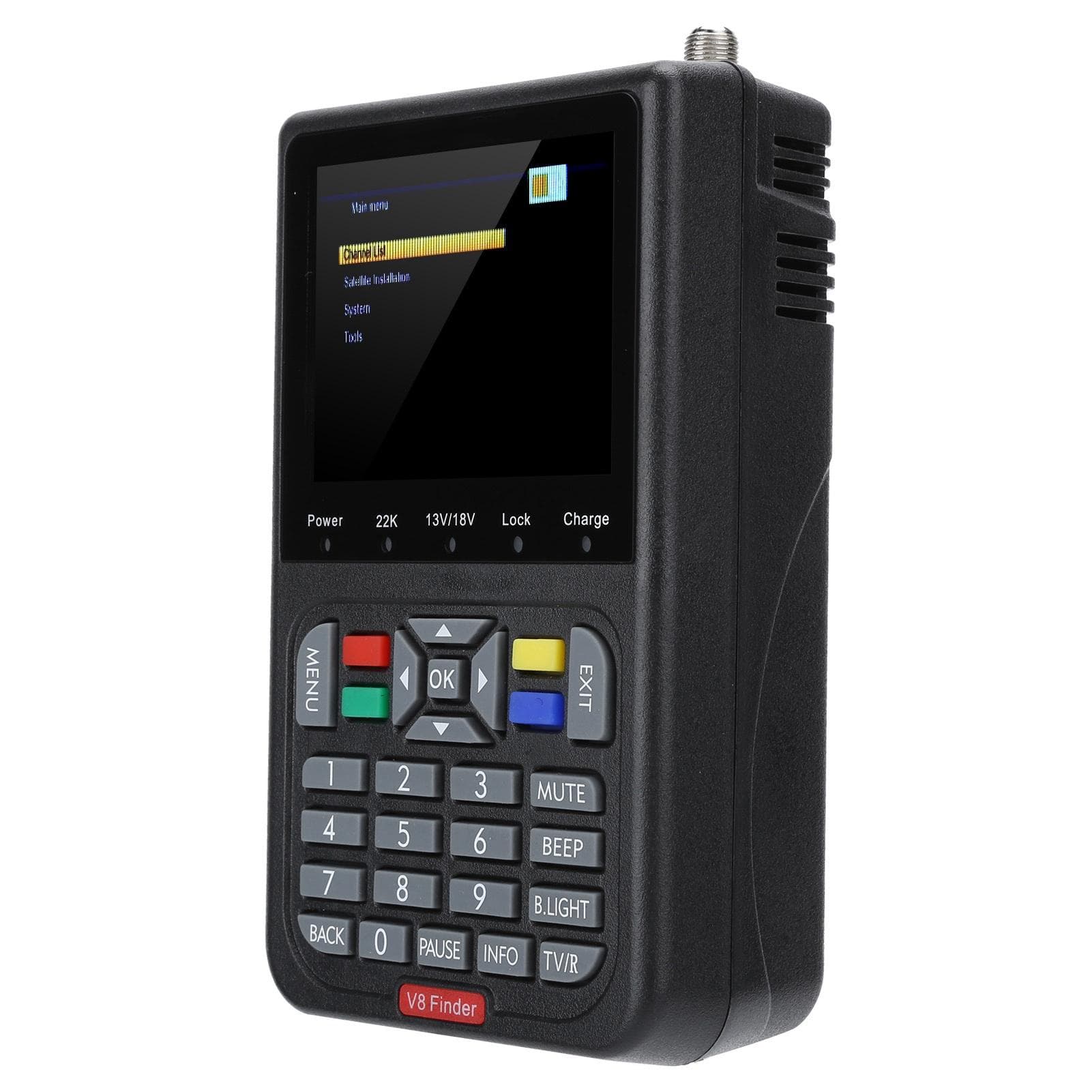 High Definition Satellites Star Finder Identifier Equipment Accessory DVBs s2 ( noir) AU PLUG black
