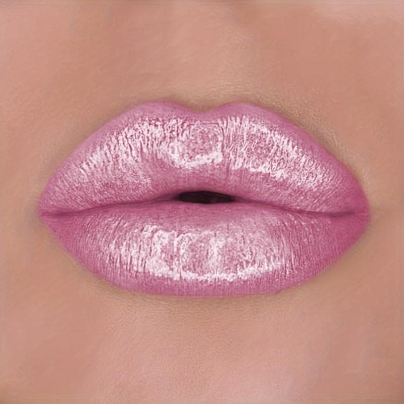 Long-Lasting Shimmer Lipstick Waterproof Fade-Resistant High Gloss Finish Lip Stain Perfect for Daily Wear Music Festivals 01