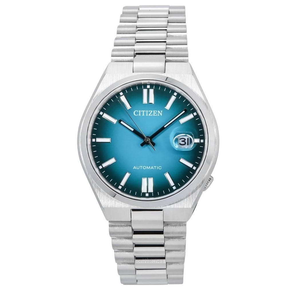 Citizen Tsuyosa Stainless Steel Turquoise Dial Automatic NJ0151-88X Men's Watch turquoise