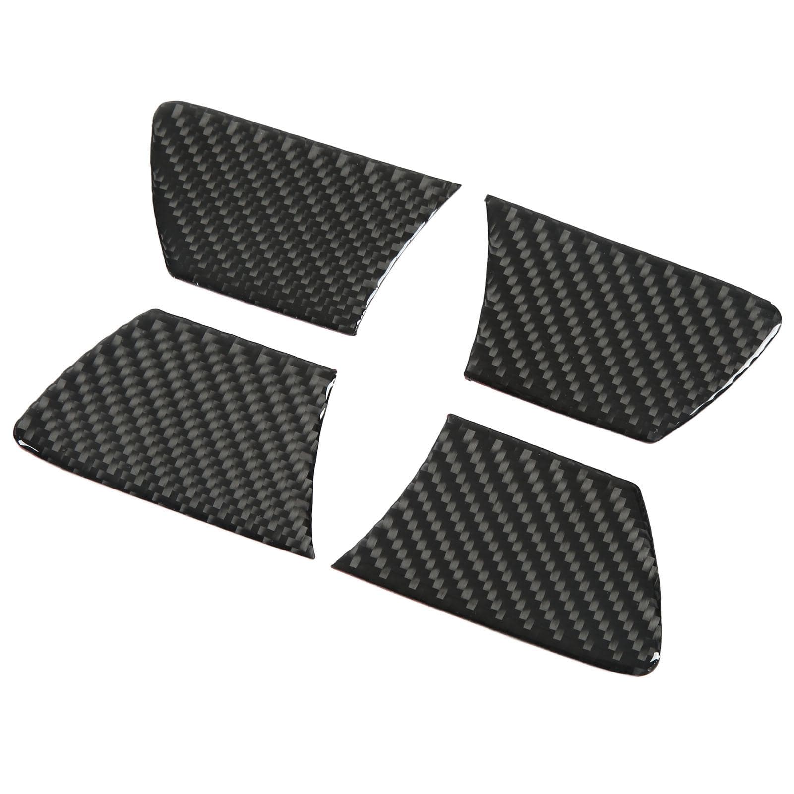 4pcs Interior Door Bowl Cover Real Carbon Fiber Stylish Replacement for Hilux 2015?2021