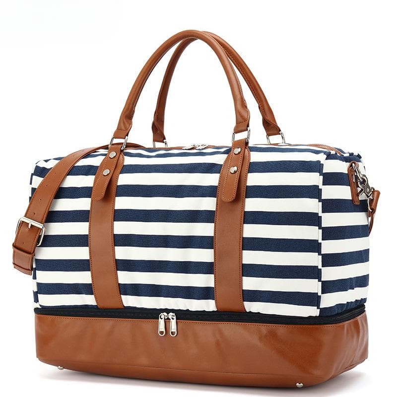 Fashion Travel Bag Waterproof Canvas Fabric Tote Bag Wear-resistant Storage Bag Travel Bag Sports Fitness Bag