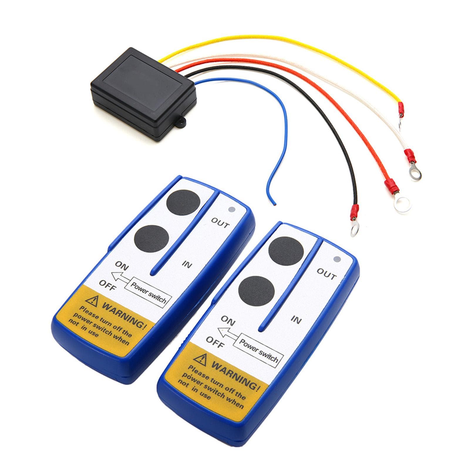 Universal 12V 50ft Wireless Console Winch Remote Control Kit For Jeep ATV SUV with battery