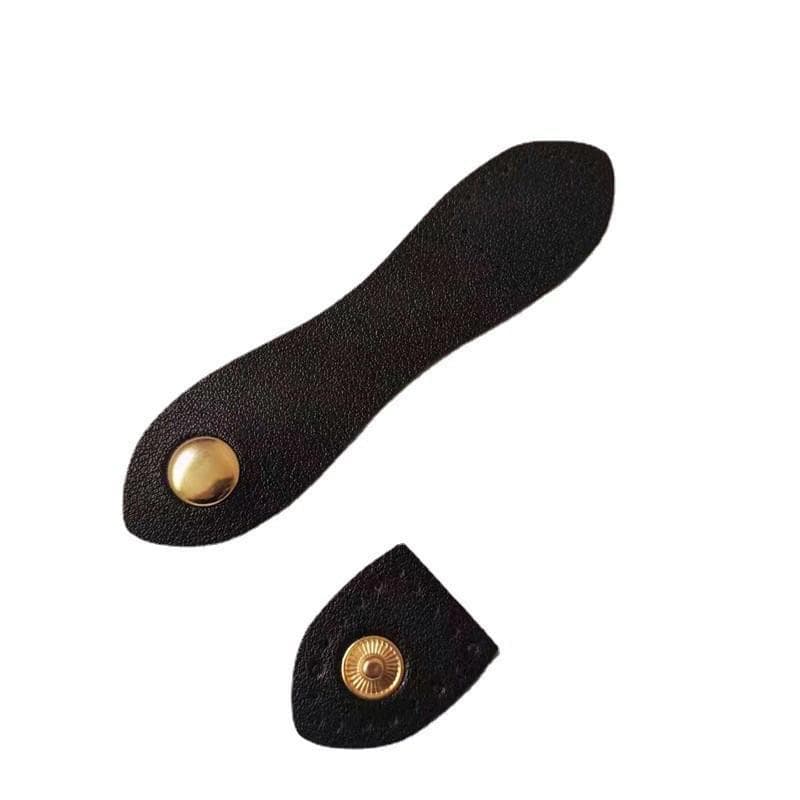 Fashion Leather Bag Buckle Handmade Buttons Wallet Hasp Clasp Buckle Card Pack Buckle for DIY Handbag Accessories black