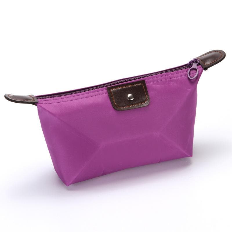 Women Travel Toiletry Make Up bag Waterproof Cosmetic pouch bag Clutch Zipper Makeup Bag Organizer purple