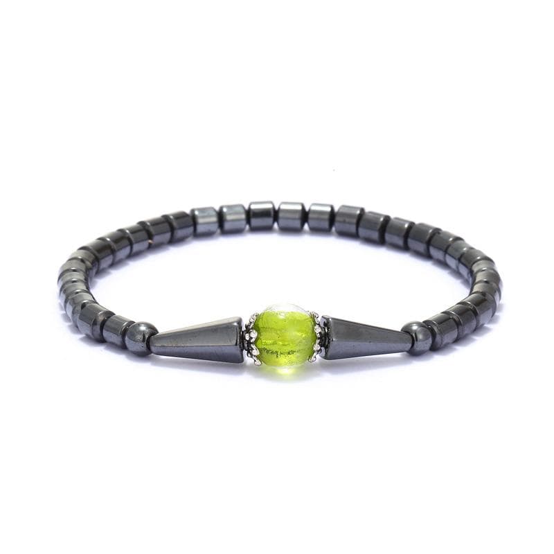 Colorful Hematite Energy Magnets Bracelet Anklet Women Colorful Stone Magnetic Therapy Health Care Bracelet Charm Jewelry style5