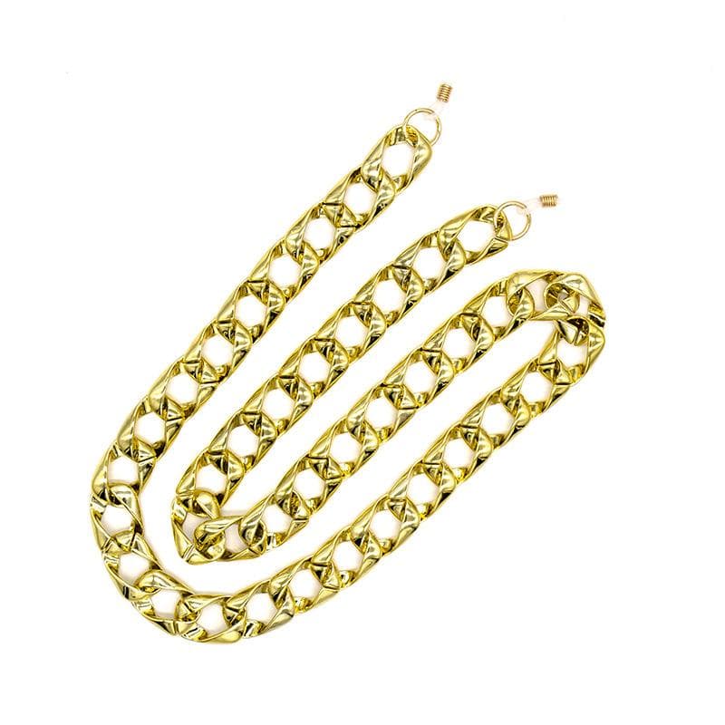 Acrylic Gold Glasses Chain Stylish Eyewear Accessory for Sunglasses Neck Strap Mask Holder Durable Glasses Rope