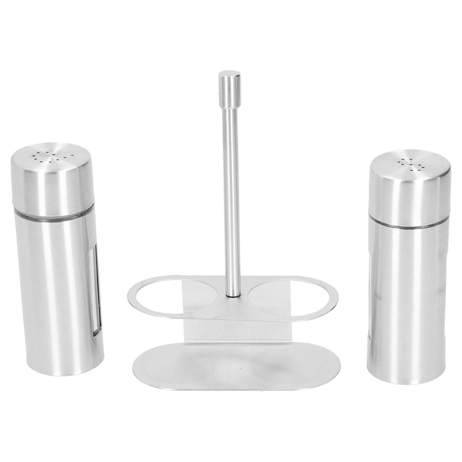 Condiment Container 304 Stainless Steel Seasoning Pots Set with Storage Rack Kitchen Supplies L