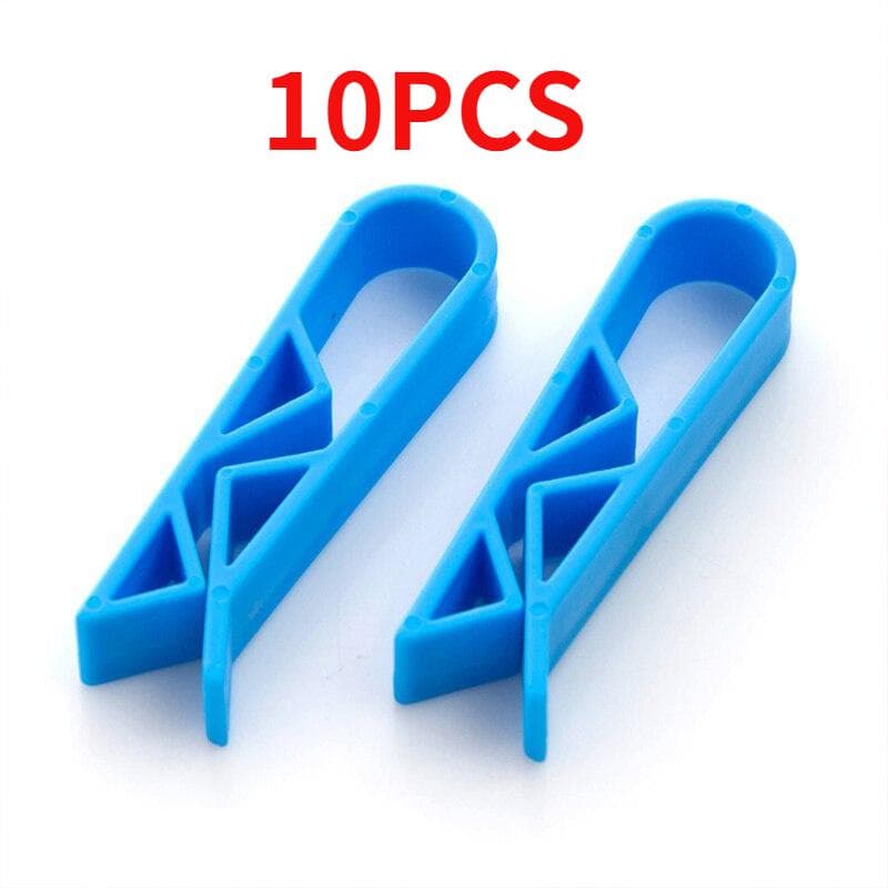 10pcs Creative Garbage Barrel Clip Holder Garbage Bag Anti Slip Clip Divider Side Clip Home Supplies blue